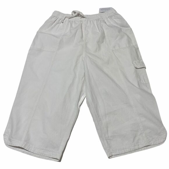 KAREN Scott White Comfort Waist Capri Pants 1x Nwt - Picture 4 of 12